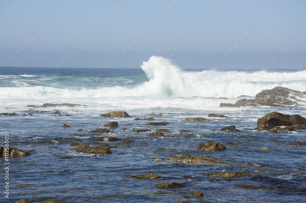 Beautiful seaside scenery and blue sky background Beautiful seaside scenery and blue sky background