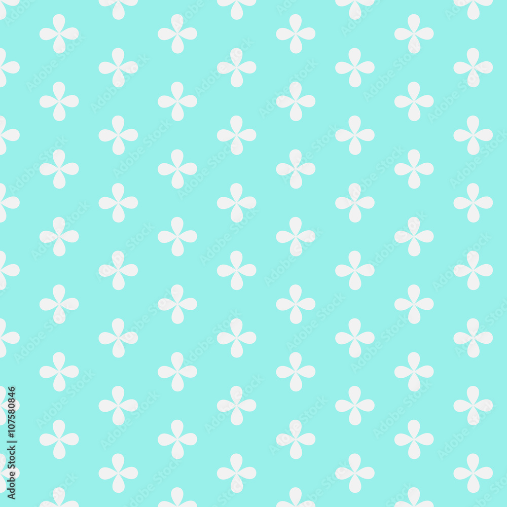 Abstract pattern with white flowers