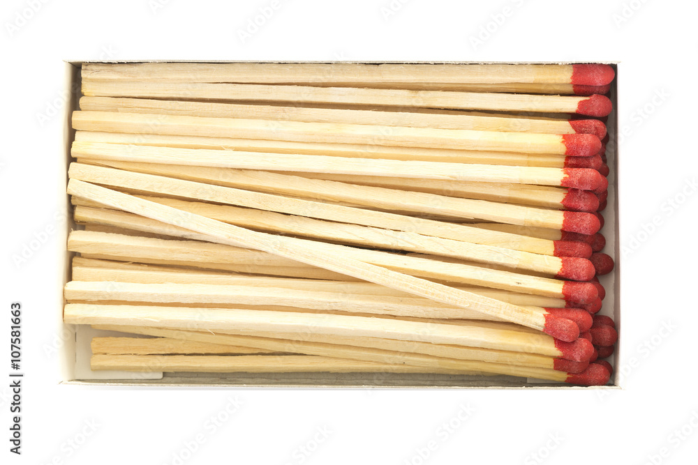 Box Of Matches on a white background
