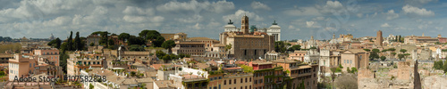 Panorama of Rome as seen from the Palatine hill