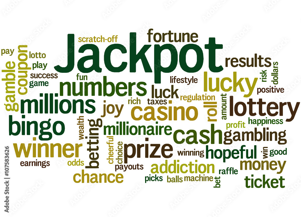 Jackpot, word cloud concept 2