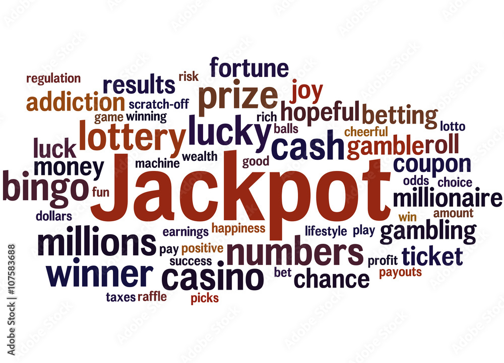 Jackpot, word cloud concept 6