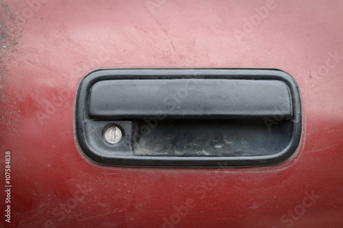 Door handle car parts © thawornnurak