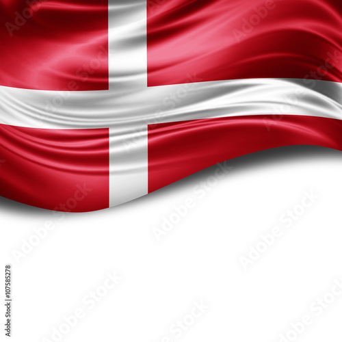 Denmark flag of silk with copyspace for your text or images and White background Free Download Denmark flag of silk with copyspace for your text or images and White background - GFXLoad