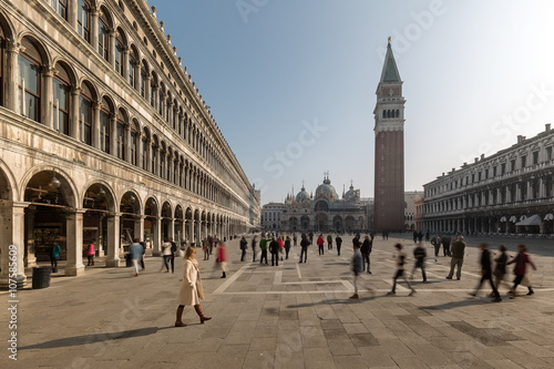 People walking through St Mark's Square in Venice © Jon Ingall