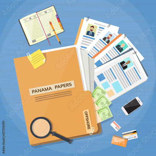 Panama Papers Folder Documents Offshore Company