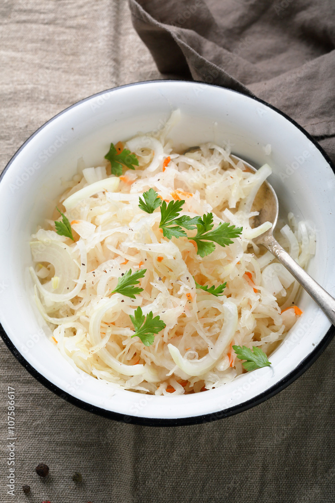 salad with pickled cabbage and carrots salad with pickled cabbage and carrots