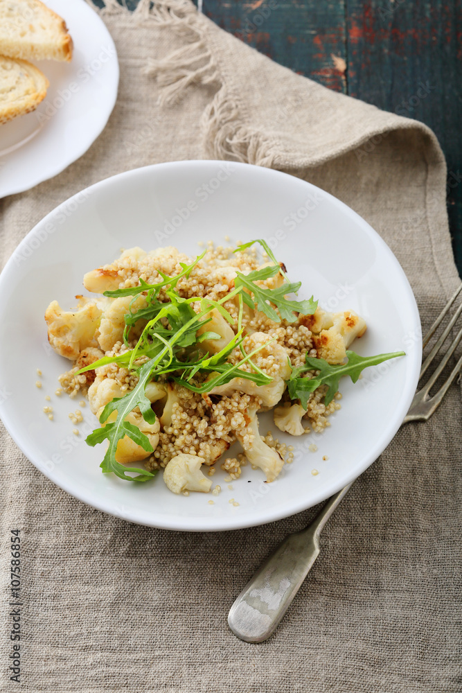 quinoa salad with roasted cauliflower quinoa salad with roasted cauliflower