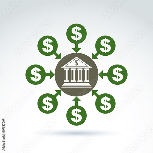 Vector banking symbol, mone...