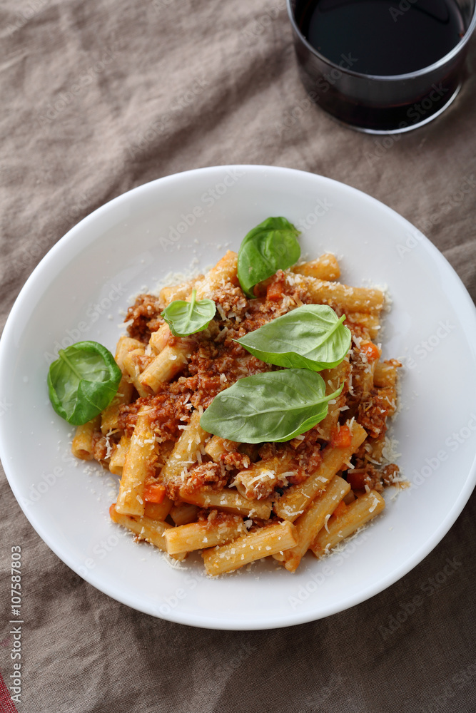 italian pasta in bowl italian pasta in bowl