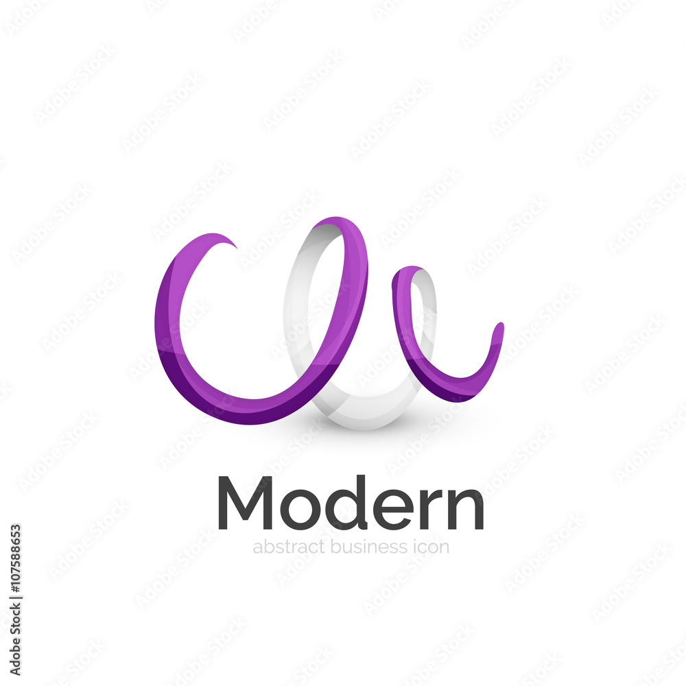 Vector ribbon logo Vector ribbon logo