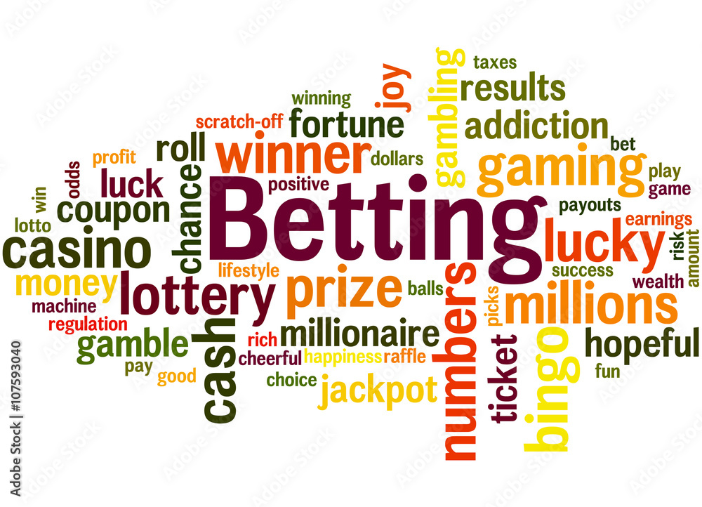 Betting, word cloud concept 2