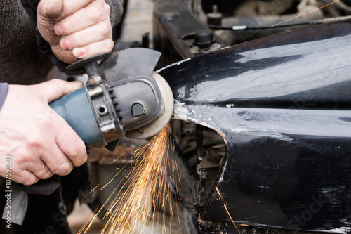 Car repair after crash