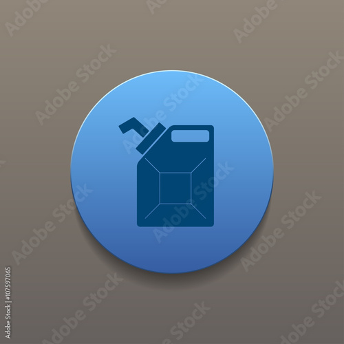 Jerrycan oil vector icon