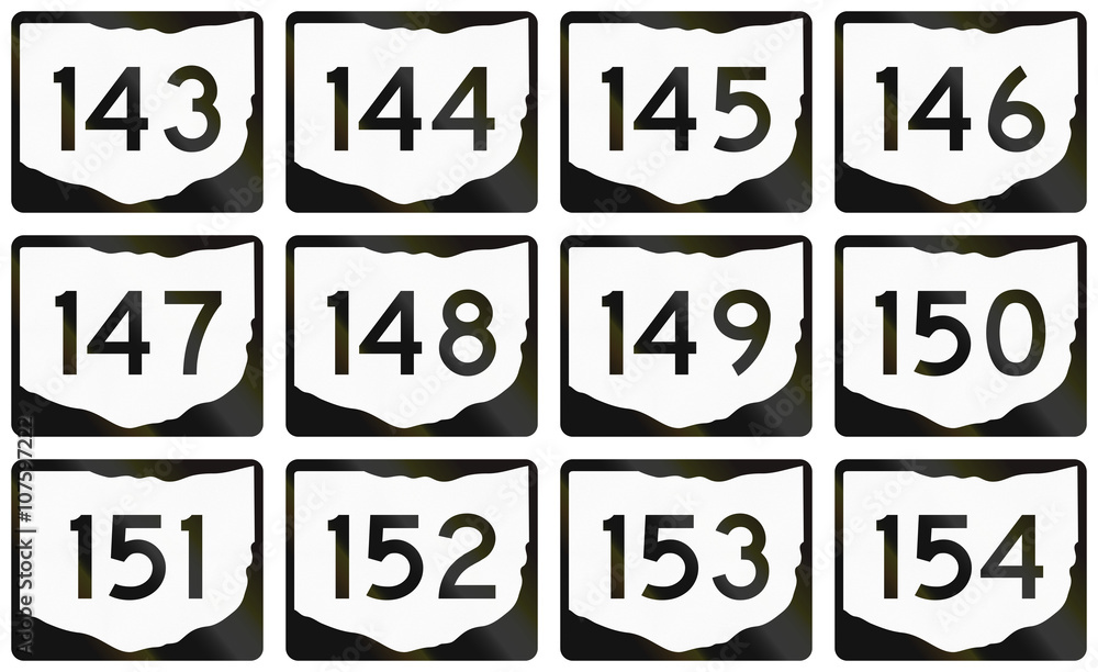 Collection of Ohio Route shields used in the United States Collection of Ohio Route shields used in the United States