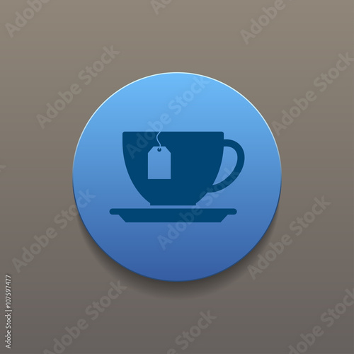 cup with tea bag icon