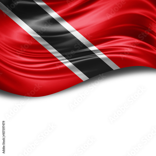 Free Download Tobago flag of silk with copyspace for your text or images and White background - GFXLoad