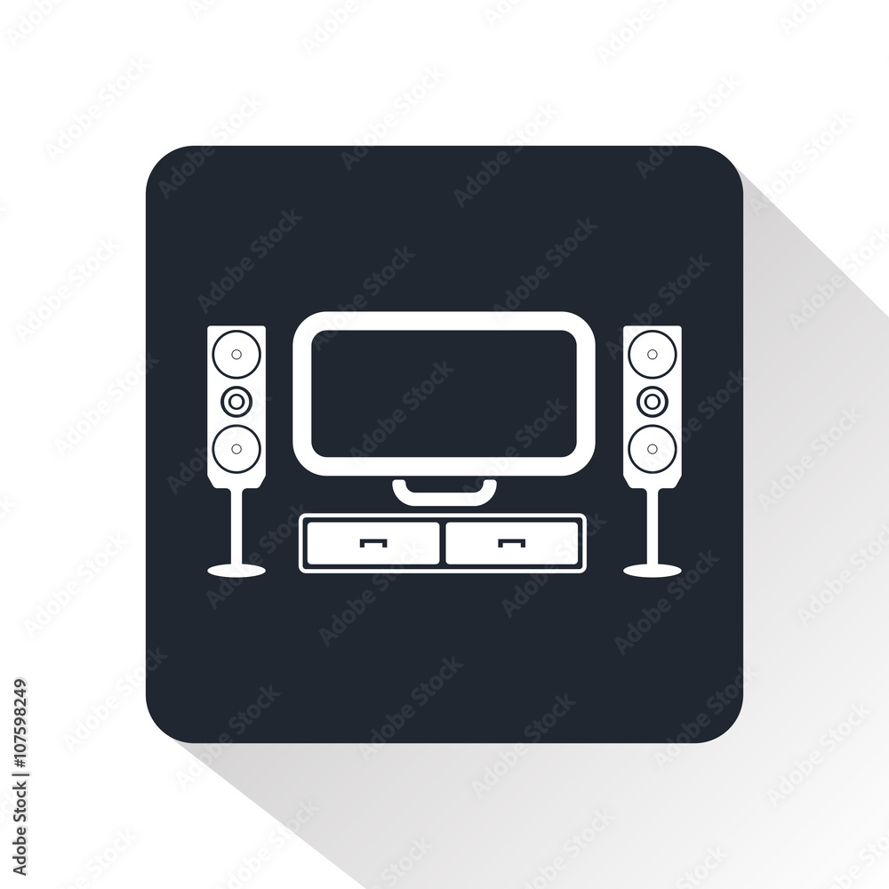 cabinet for TV icon cabinet for TV icon