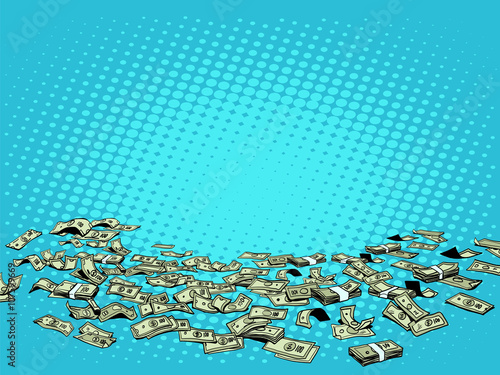 Money dollars vector background
