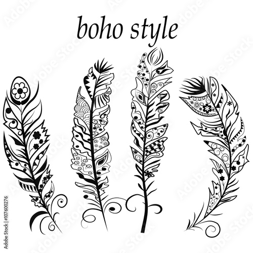 Textured feathers