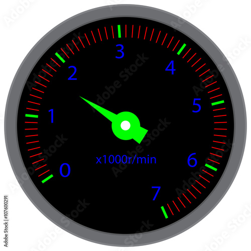 Tachometer dashboard device
