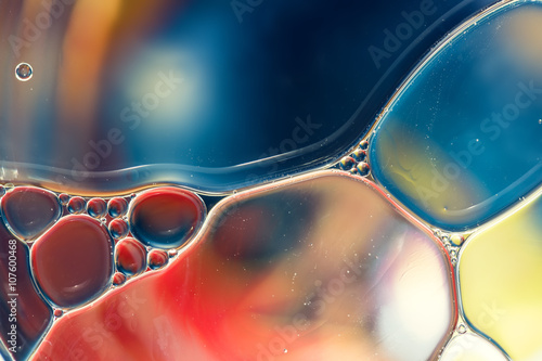 Water bubbles abstract background photo