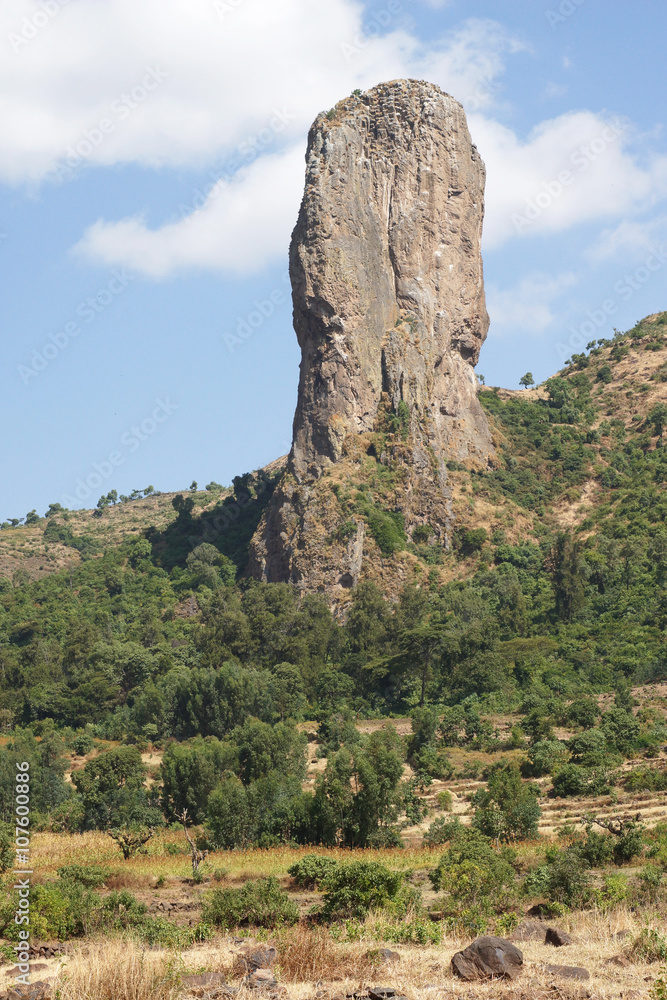 Geierfelsen bei Gondar, Äthiopien, Afrika