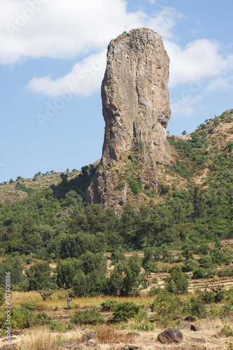 Geierfelsen bei Gondar, Äthiopien, Afrika