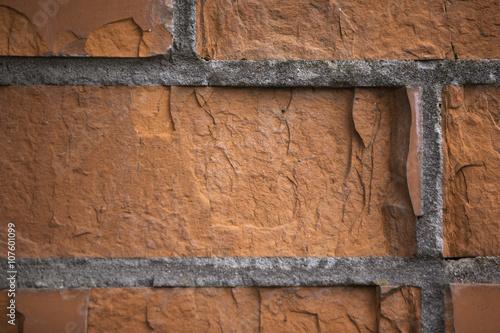 Old red brick background