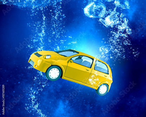 Car under water