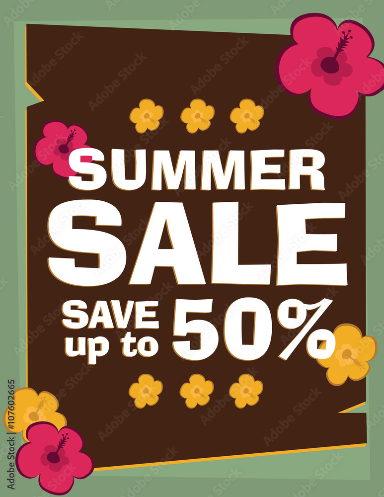 Fototapeta premium Summer sale