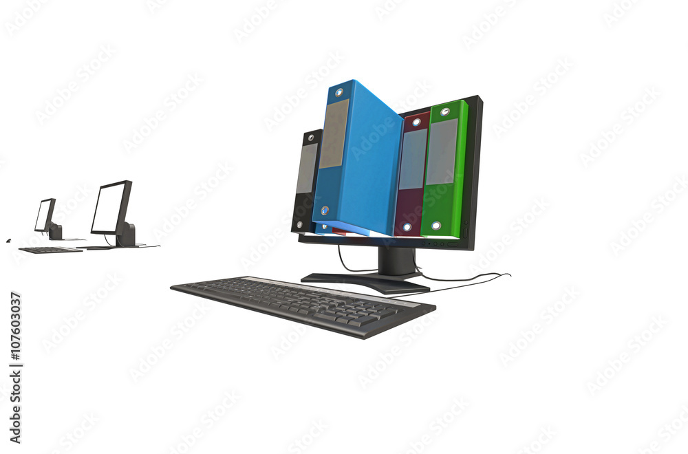 Ebook, E-Learning, Banca Dati, Faldoni, registri, backup, Ufficio con computer Ebook, E-Learning, Banca Dati, Faldoni, registri, backup, Ufficio con computer
