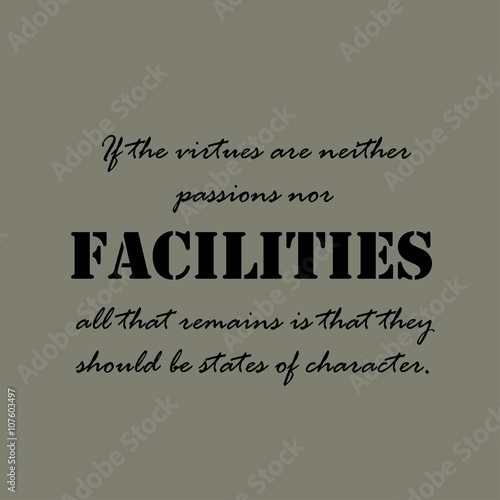 Foto If the virtues are neither passions nor facilities.