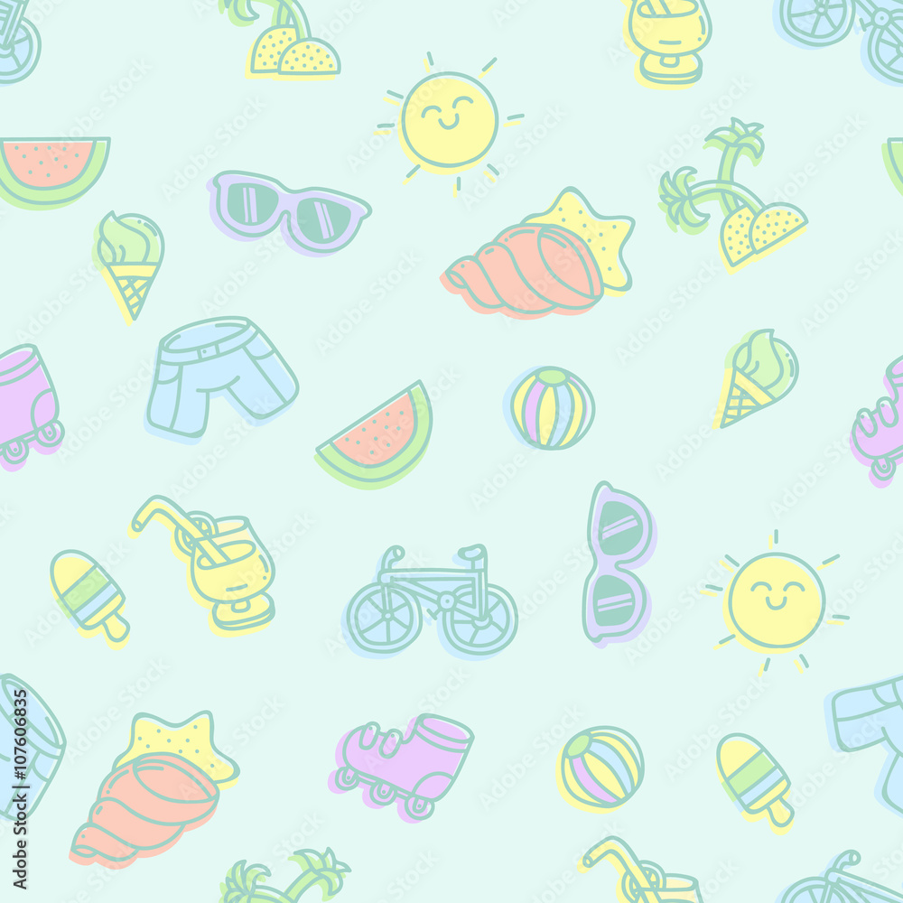 Summer seamless texture Summer seamless texture