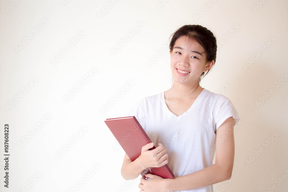 asia thai china student university beautiful girl read a book asia thai china student university beautiful girl read a book
