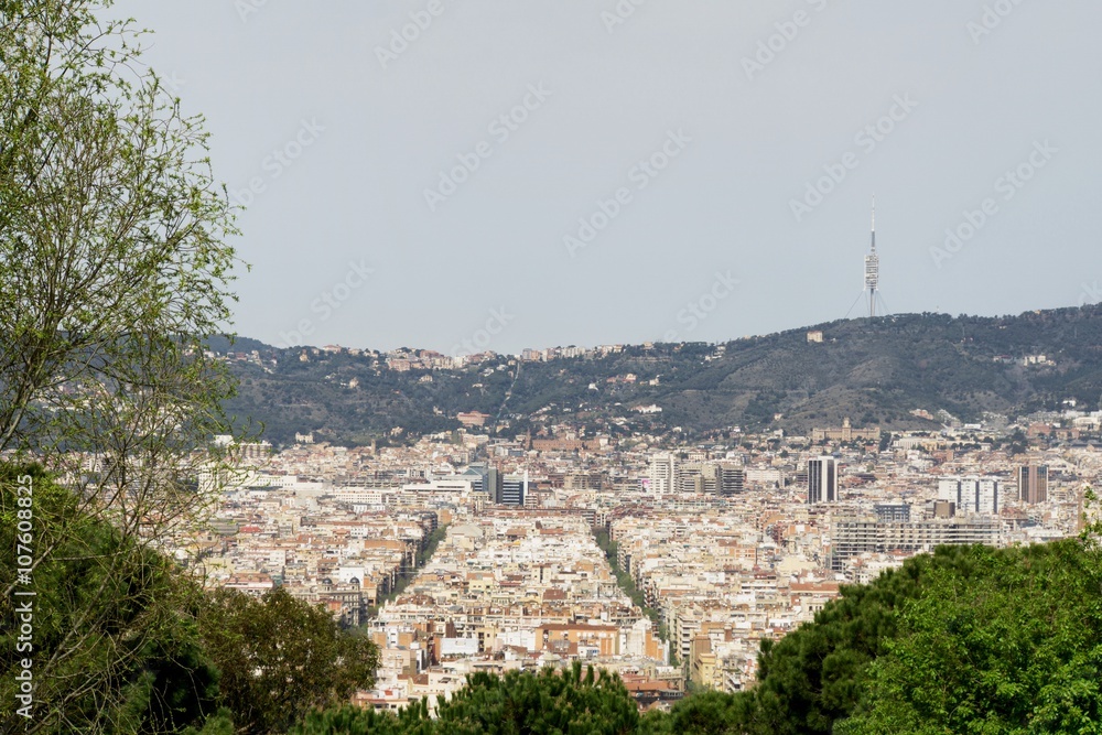 Barcelona - Panorama from Montjuic Mountain