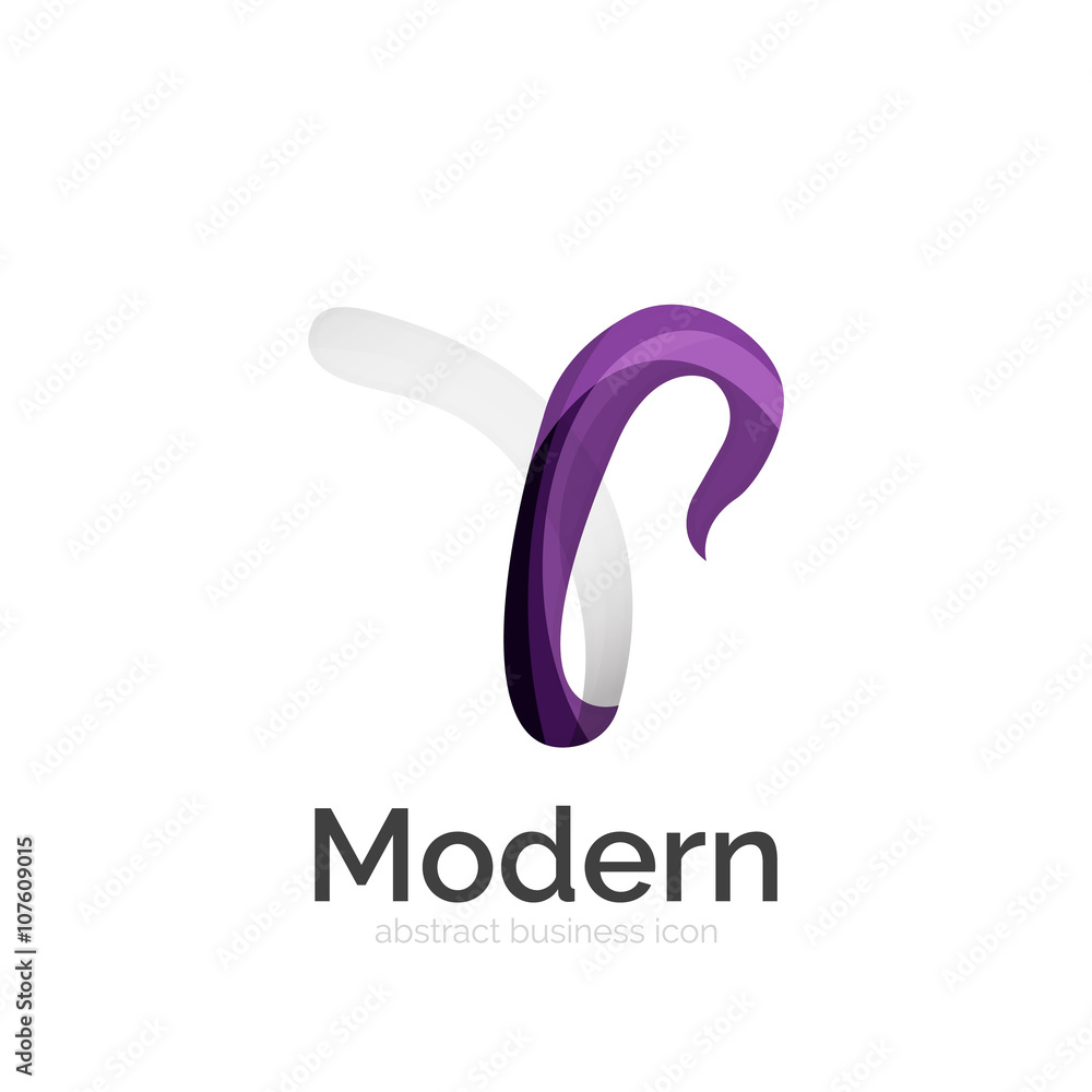 Vector ribbon logo Vector ribbon logo