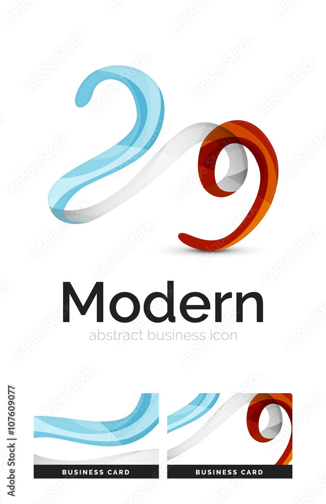 Ribbon swirl business logo Ribbon swirl business logo