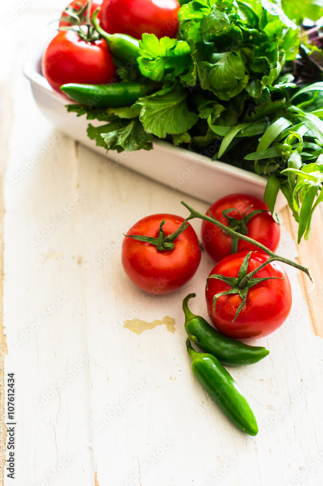 Organic fresh vegetables Organic fresh vegetables