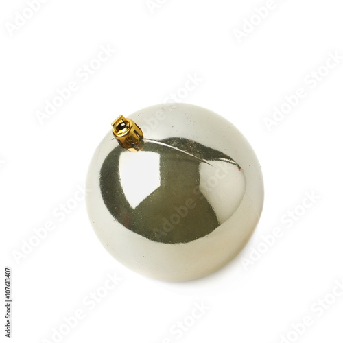 Single Christmas ball isolated