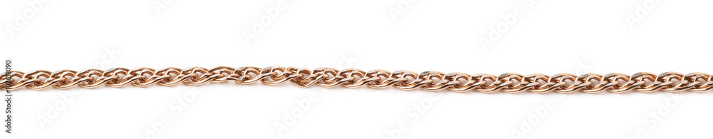 Obraz premium Golden chain isolated