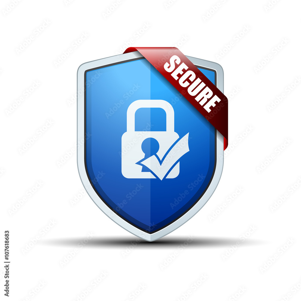 Secure Shield sign Secure Shield sign