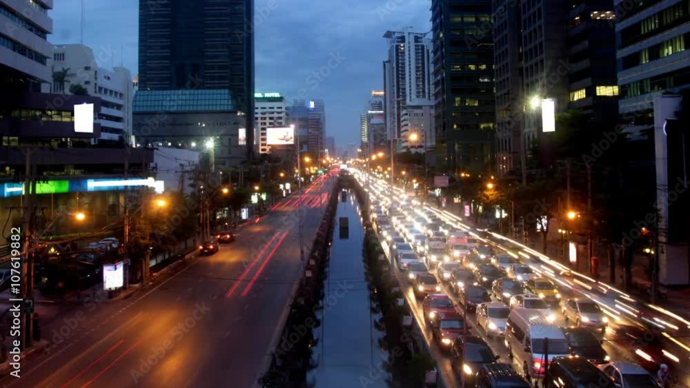 City traffic - Time Lapse City traffic - Time Lapse