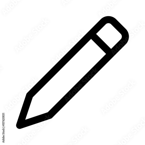 Edit pencil or pencil for writing line art icon for apps and websites