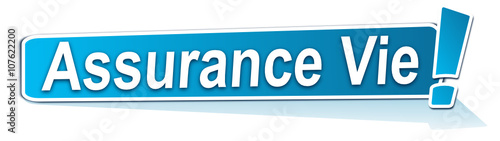 assurance vie sur étiquette bleue