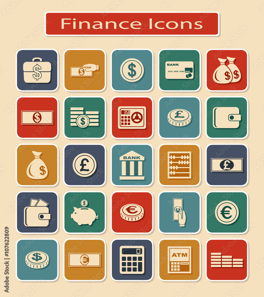 Set of Financial Icons Set of Financial Icons