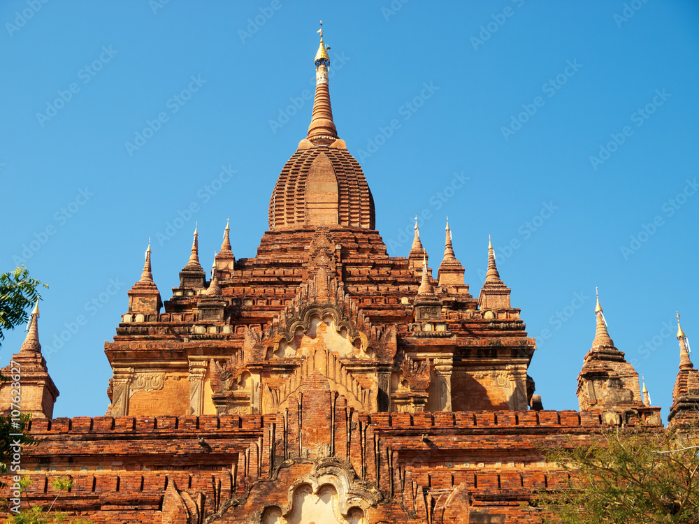 Outdoors view of Htilominlo Temple in Bagan, Myanmar