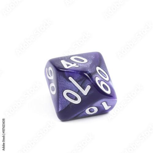 Roleplaying polyhedral dice isolated photo