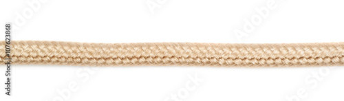 Golden rope fragment isolated