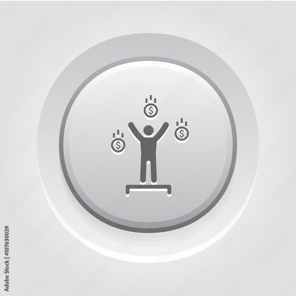 Financial Independence Icon. Business Concept Financial Independence Icon. Business Concept